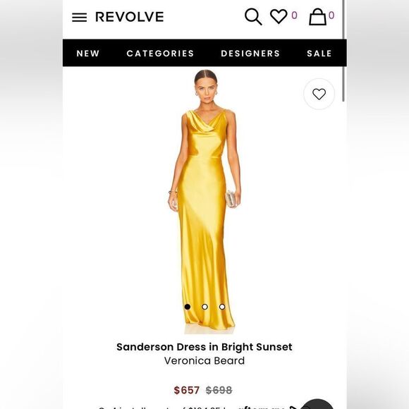 Veronica Beard Sanderson Dress in Bright Sunset - Picture 13 of 17